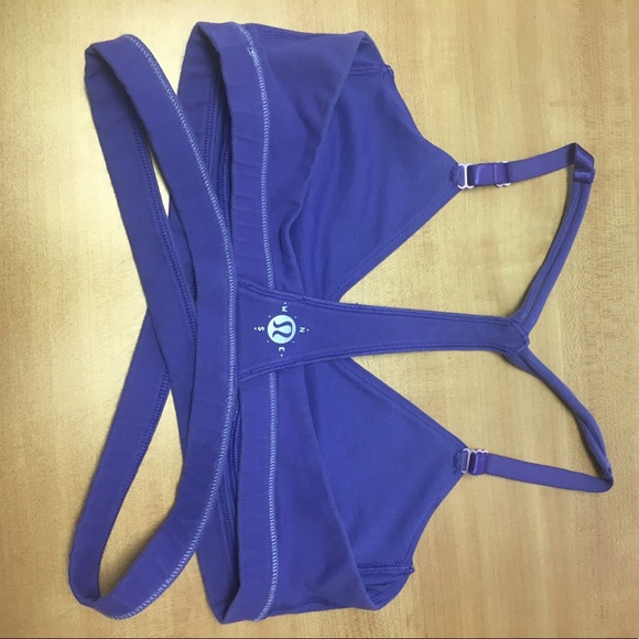 lululemon athletica Other - Lululemon wanderlust purple strappy bra Sz 6